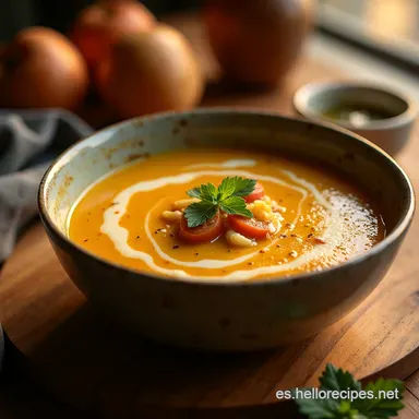 Sopa de Cebolla Cl&aacute;sica Receta de la Abuela para el Alma Tarjeta de receta