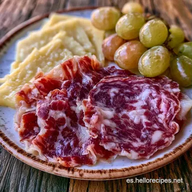 Tabla de Picoteo Navideña en 40 Minutos Tarjeta de receta