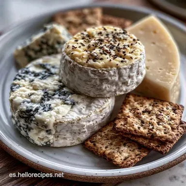 Tabla De Queso Y Galletas Para 7 Personas Tarjeta de receta