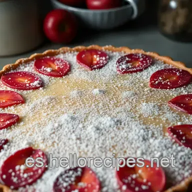 Tarta de Ciruelas Rojas Casera &iexcl;Receta F&aacute;cil de la Abuela! Tarjeta de receta