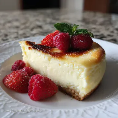 Tarta de Queso New York: Horneada en 1h 15min Tarjeta de receta