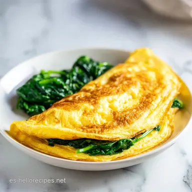 Tortilla De Espinacas En 15 Minutos Tarjeta de receta