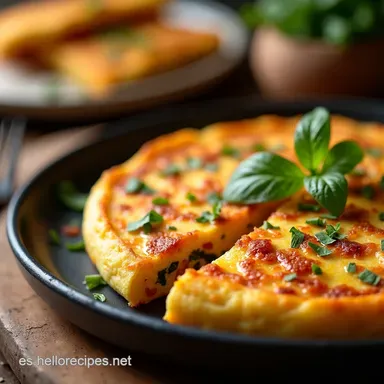 Desayunos Keto con Sabor Español Tortilla de Campeones Tarjeta de receta