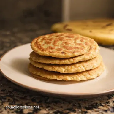 Tortitas de Avena y Pl&aacute;tano F&aacute;ciles Desayuno Saludable en Minutos Tarjeta de receta