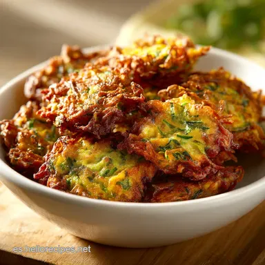 Tortitas de Calabac&iacute;n en 25 Minutos para 4 Raciones Tarjeta de receta