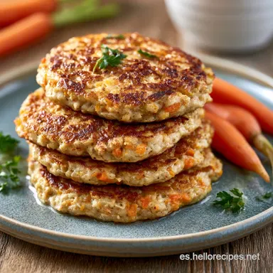 Tortitas De Zanahoria Crujientes Tarjeta de receta