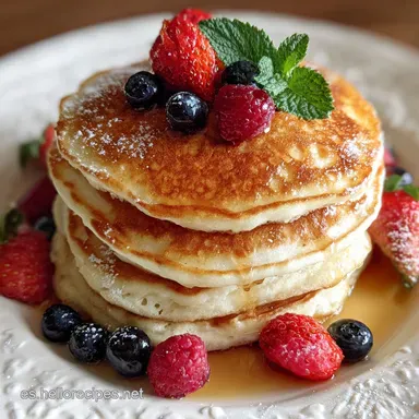 Tortitas Esponjosas | Receta F&aacute;cil en 25 Minutos Tarjeta de receta