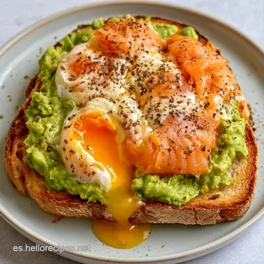 Tosta Salmón y Huevo en 20 Minutos Tarjeta de receta