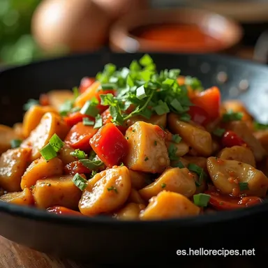 Wok de Pollo con Verduras Receta Saludable y Lista en 30 Minutos Tarjeta de receta