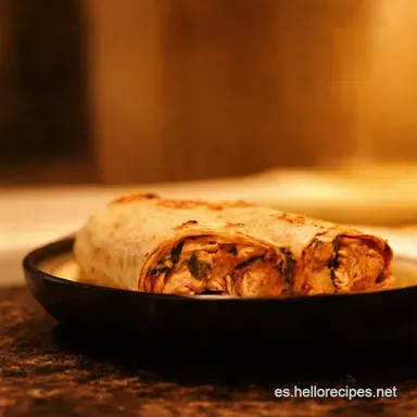 Wrap de pollo a la plancha Mi receta secreta y deliciosa Tarjeta de receta