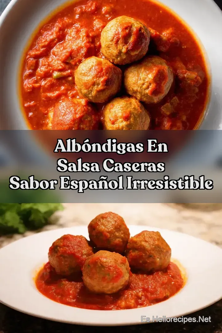 Alb&oacute;ndigas en salsa caseras Sabor espa&ntilde;ol irresistible