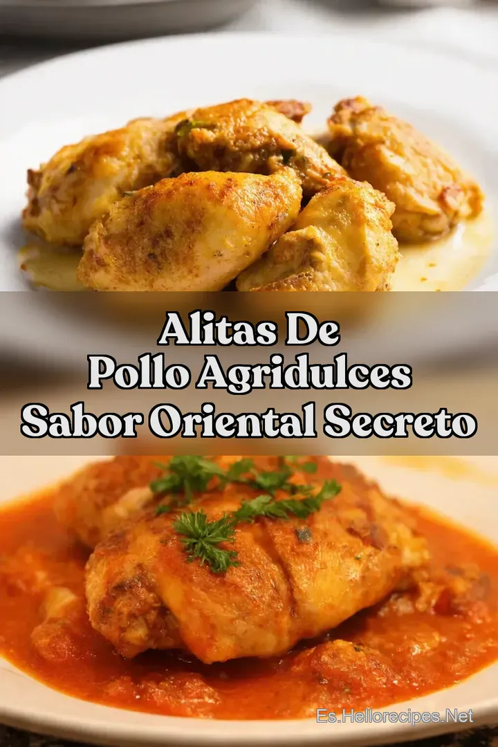 Alitas de Pollo Agridulces Sabor Oriental Secreto