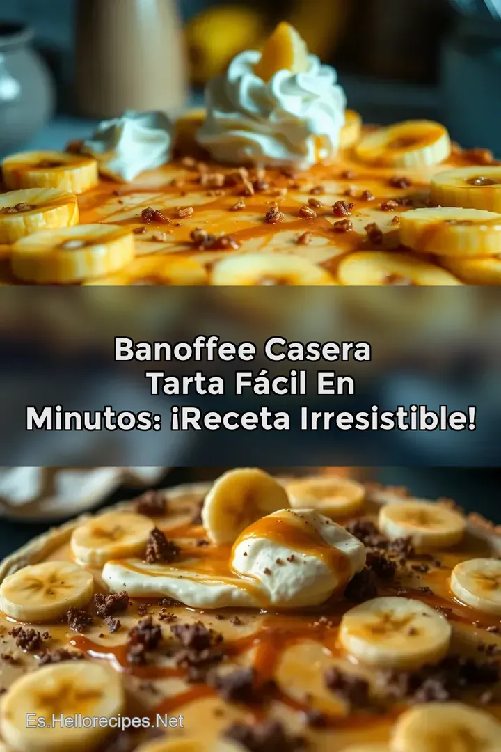 Banoffee Casera ✨ Tarta F&aacute;cil en Minutos: &iexcl;Receta Irresistible!