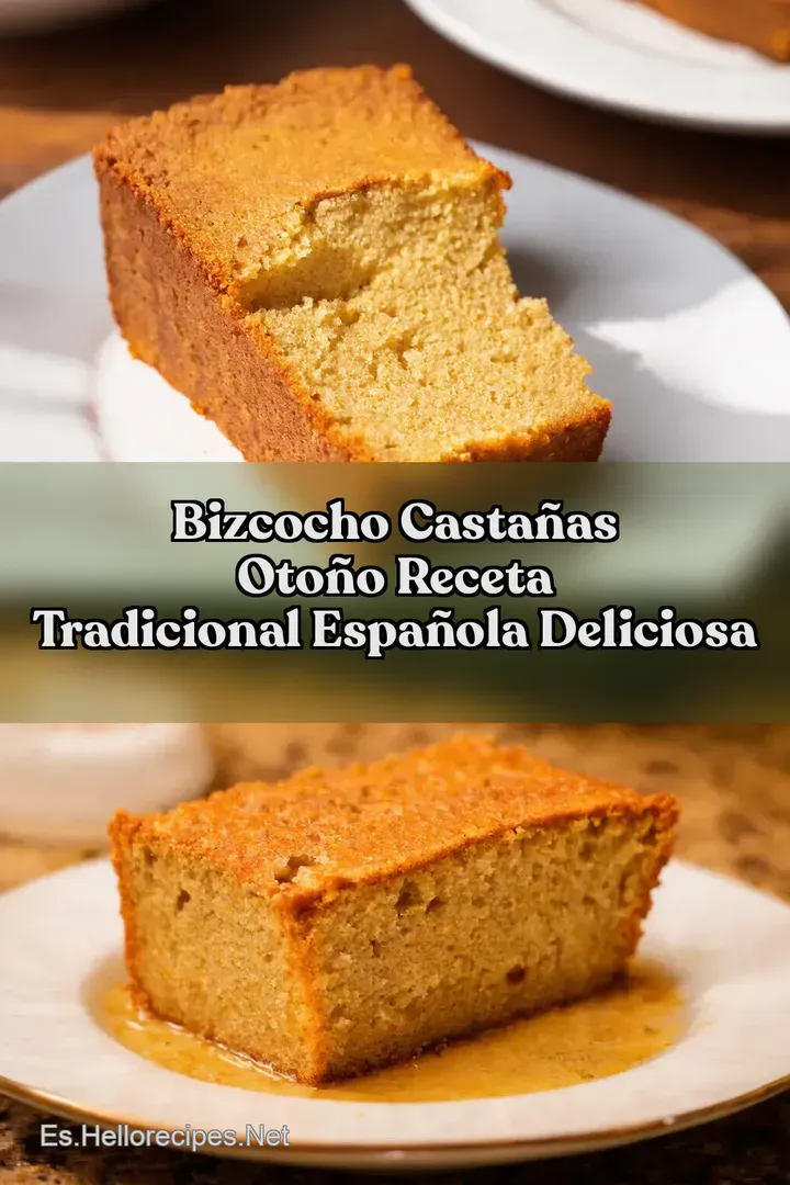 Bizcocho Casta&ntilde;as Oto&ntilde;o Receta Tradicional Espa&ntilde;ola Deliciosa