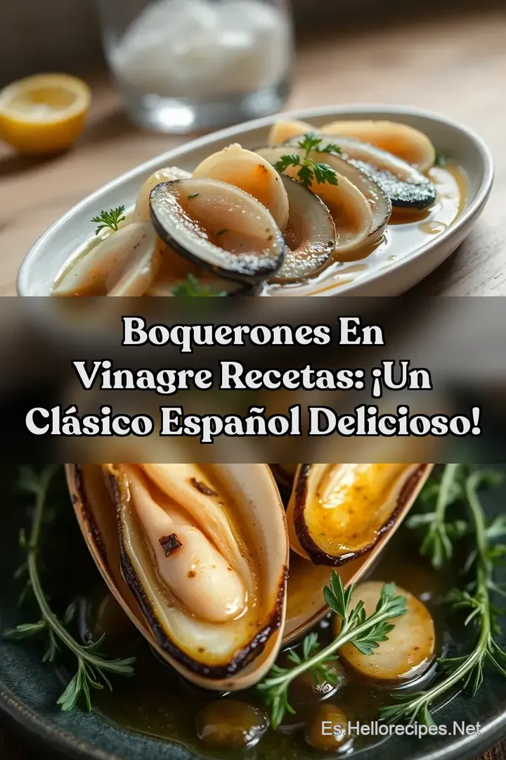 Boquerones en Vinagre Recetas: &iexcl;Un Cl&aacute;sico Espa&ntilde;ol Delicioso!