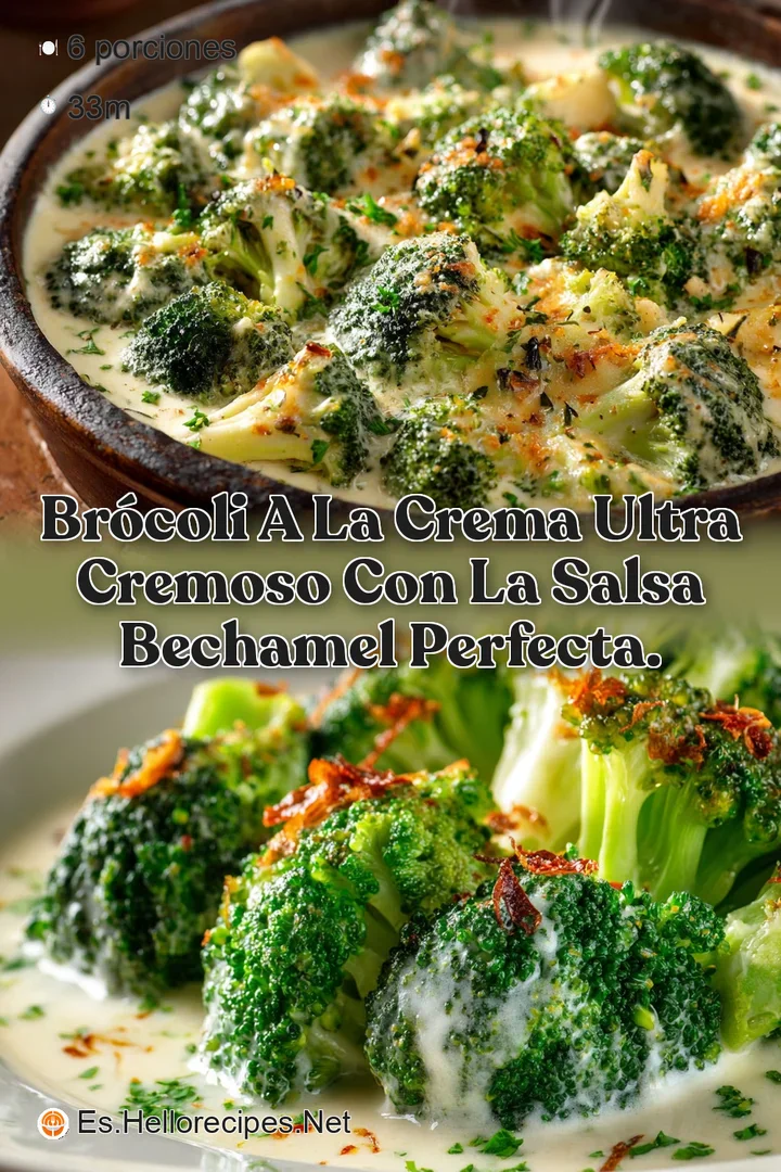 Br&oacute;coli a la Crema Ultra Cremoso con la Salsa Bechamel Perfecta.