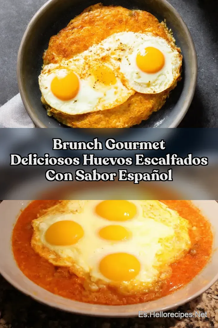 Brunch Gourmet Deliciosos Huevos Escalfados con Sabor Espa&ntilde;ol