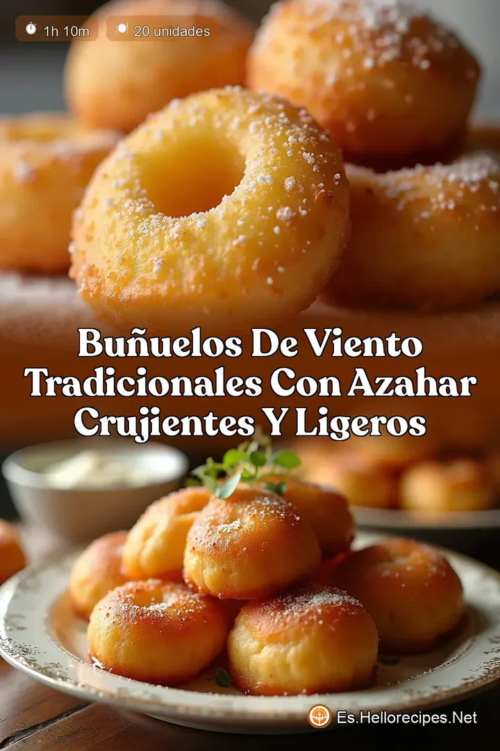 Bu&ntilde;uelos de Viento Tradicionales con Azahar Crujientes y Ligeros
