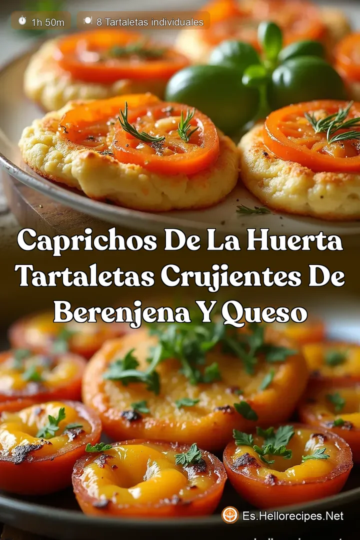 Caprichos de la Huerta Tartaletas Crujientes de Berenjena y Queso
