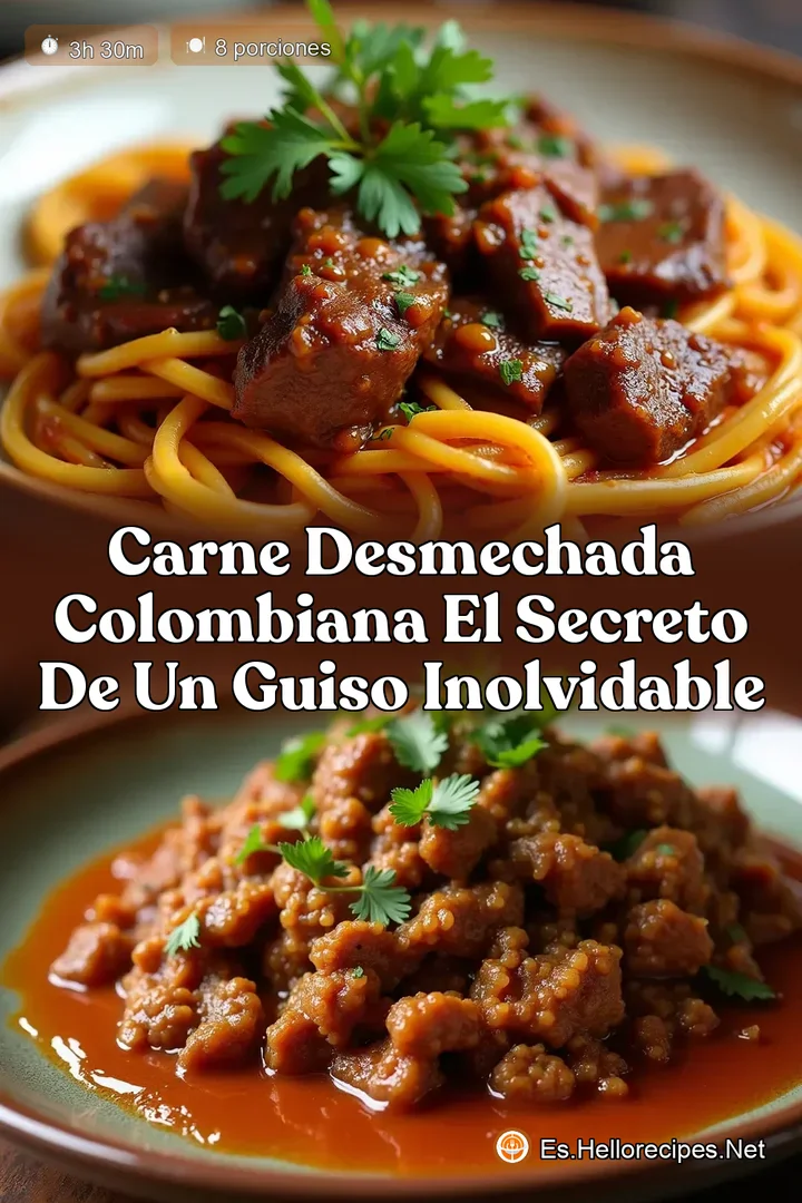 Carne Desmechada Colombiana El secreto de un guiso inolvidable