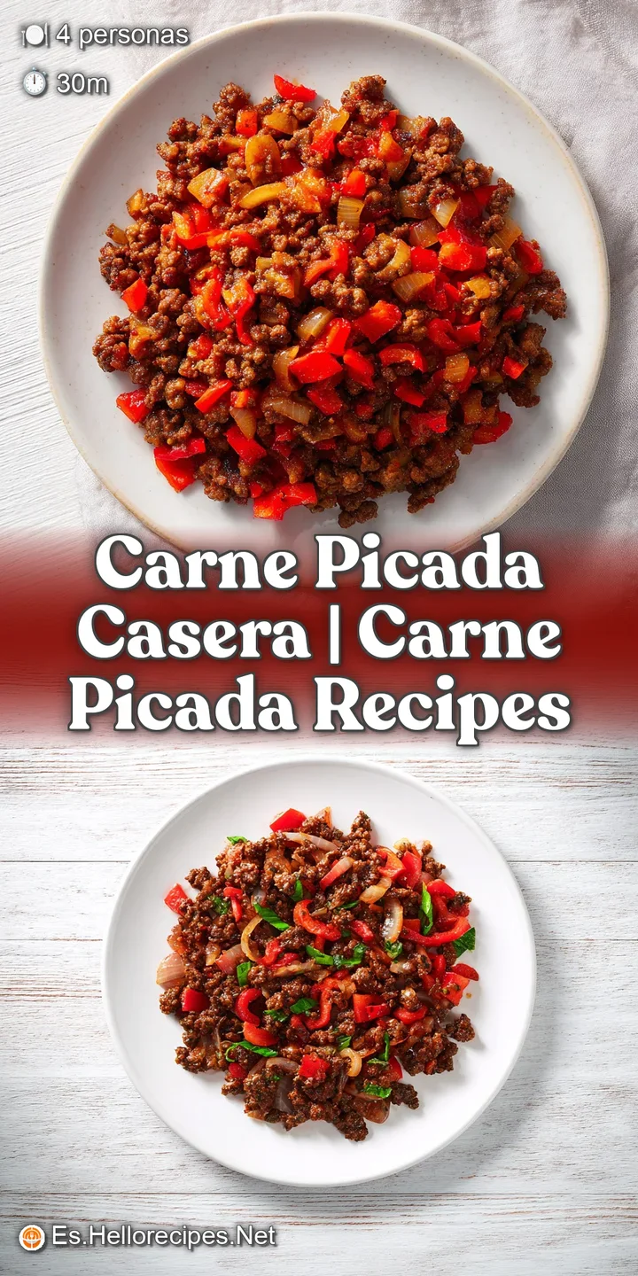 Primer plano de carne picada jugosa con bordes tostados y crujientes, resaltando el brillo de los jugos calientes.