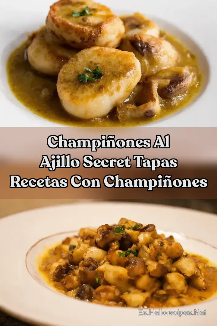 Champi&ntilde;ones al Ajillo Secret Tapas Recetas con Champi&ntilde;ones
