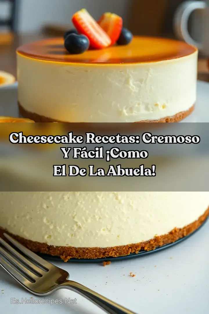 Cheesecake Recetas: Cremoso y F&aacute;cil &iexcl;Como el de la Abuela!