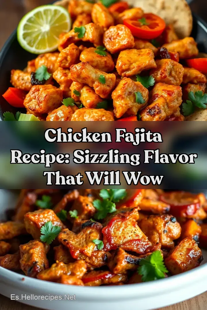 Chicken Fajita Recipe: Sizzling Flavor that will WOW