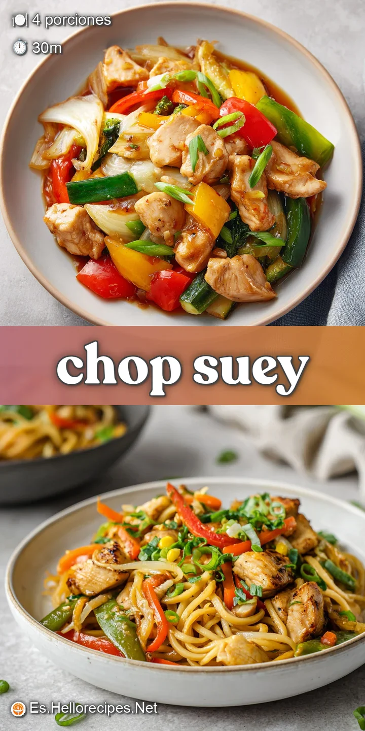 Close-up of glistening chop suey with visible steam. Notice the satisfying mix of textures from crisp veggies & tender meat.