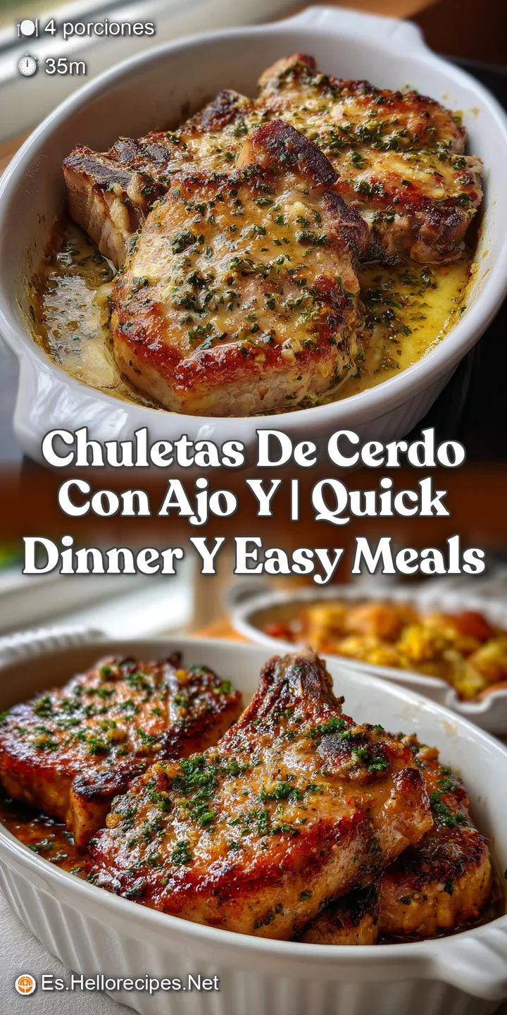 Chuletas de Cerdo con Ajo y | Quick Dinner y Easy Meals
