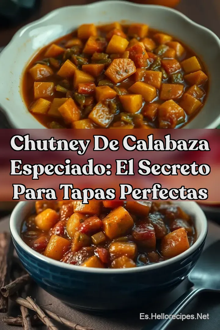 Chutney de Calabaza Especiado: El Secreto para Tapas Perfectas