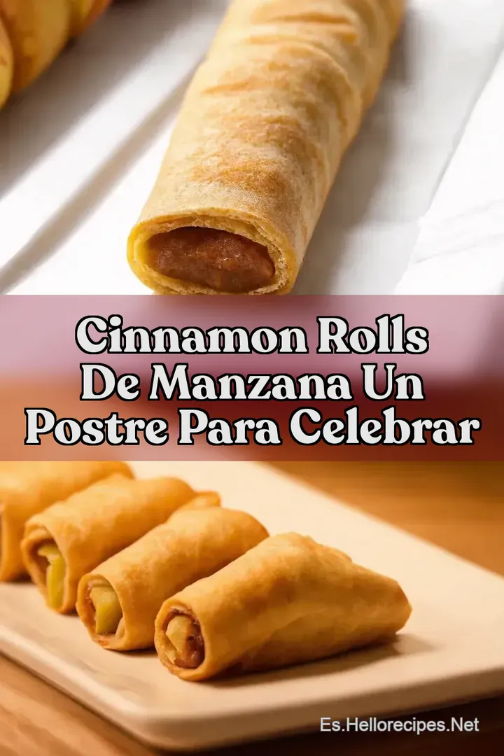Cinnamon Rolls de Manzana Un Postre para Celebrar