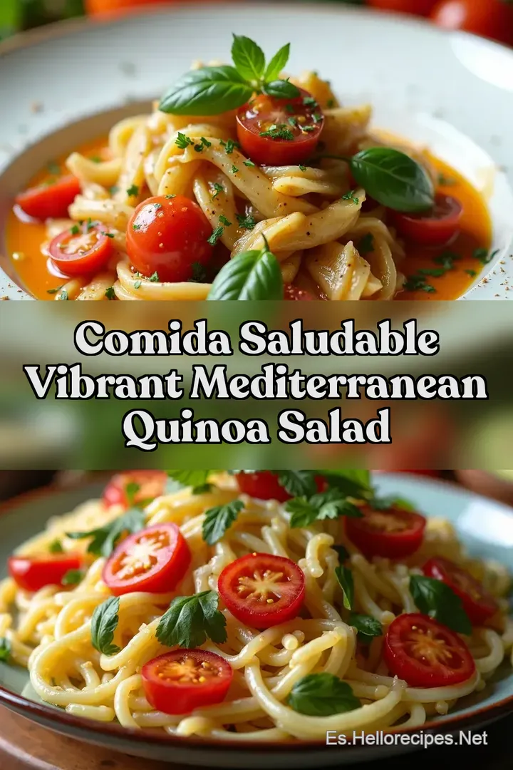 Comida Saludable Vibrant Mediterranean Quinoa Salad