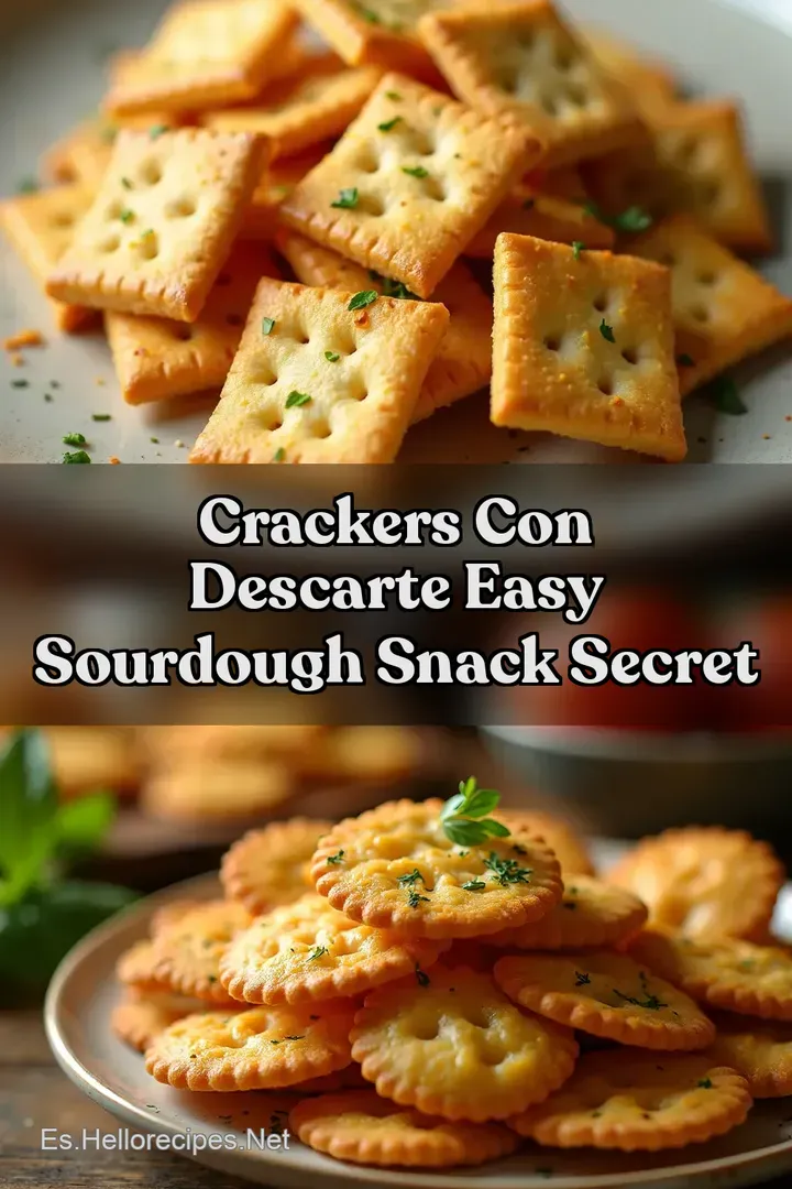 Crackers con Descarte Easy Sourdough Snack Secret