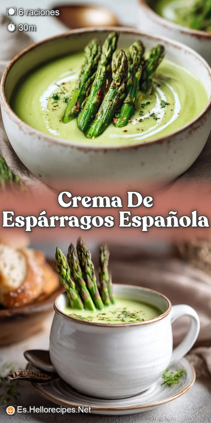 Close-up of velvety smooth asparagus soup, showcasing the creamy texture and bright green color, hinting at fresh, garden ...