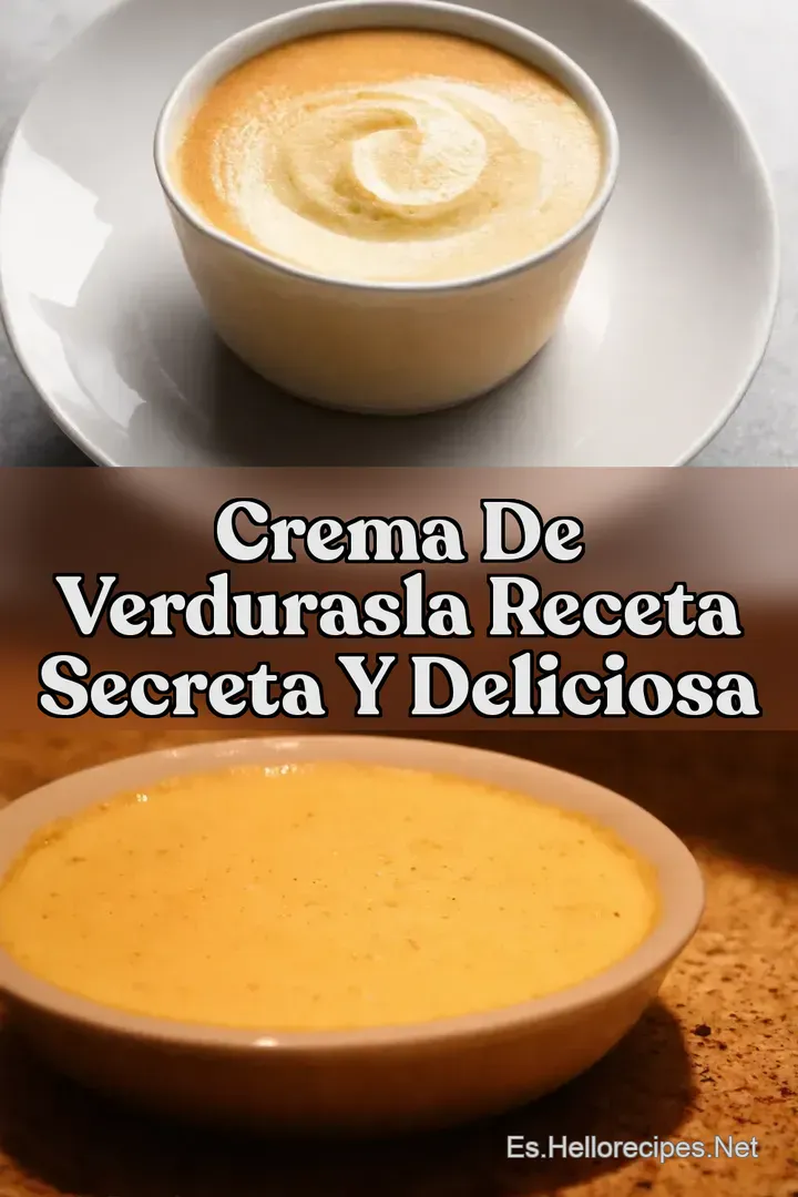Crema De VerdurasLa Receta Secreta y Deliciosa