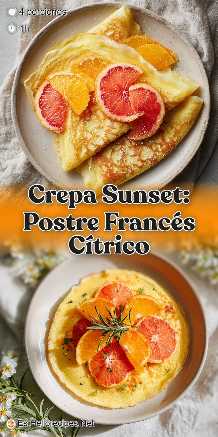 Close-up captures the delicate texture of a 'sunset' crepe, its citrus filling glistening, promising a burst of tangy swee...