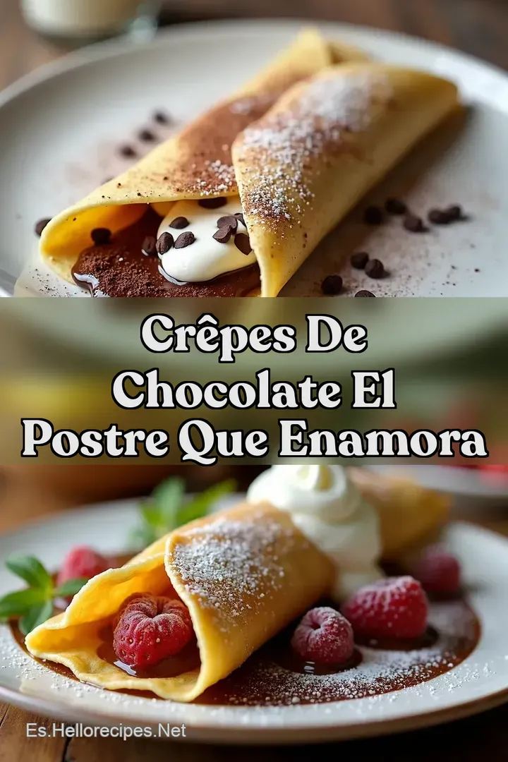 Cr&ecirc;pes de Chocolate El Postre Que Enamora