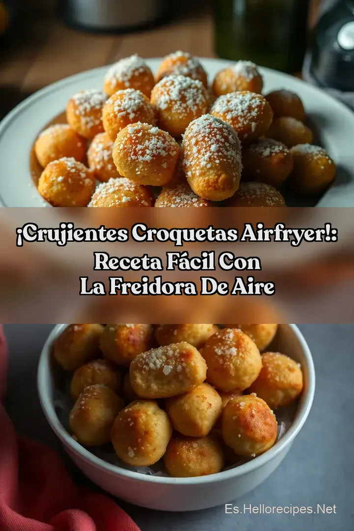 &iexcl;Crujientes Croquetas Airfryer!: Receta F&aacute;cil con la Freidora de Aire