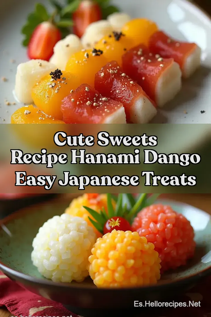 Cute Sweets Recipe Hanami Dango Easy Japanese Treats