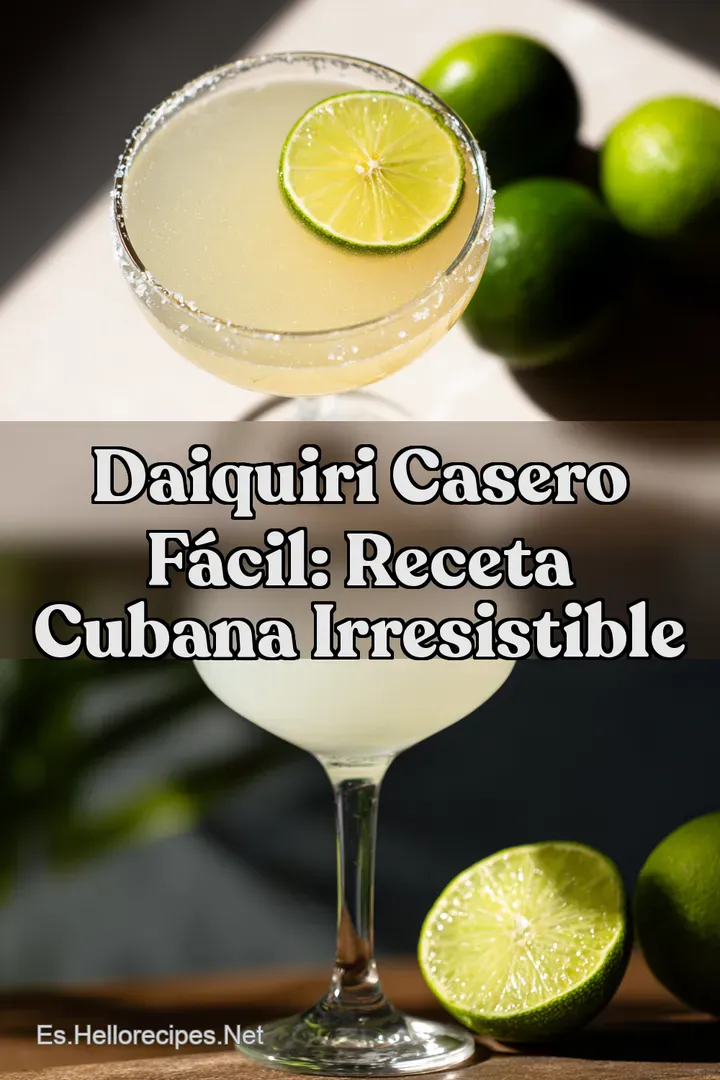 Daiquiri Casero F&aacute;cil: Receta Cubana Irresistible