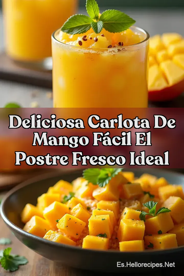 Deliciosa Carlota de Mango F&aacute;cil El Postre Fresco Ideal