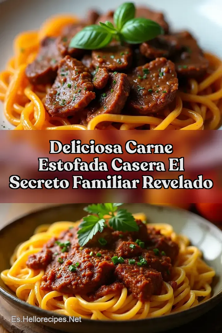 Deliciosa Carne Estofada Casera El Secreto Familiar Revelado