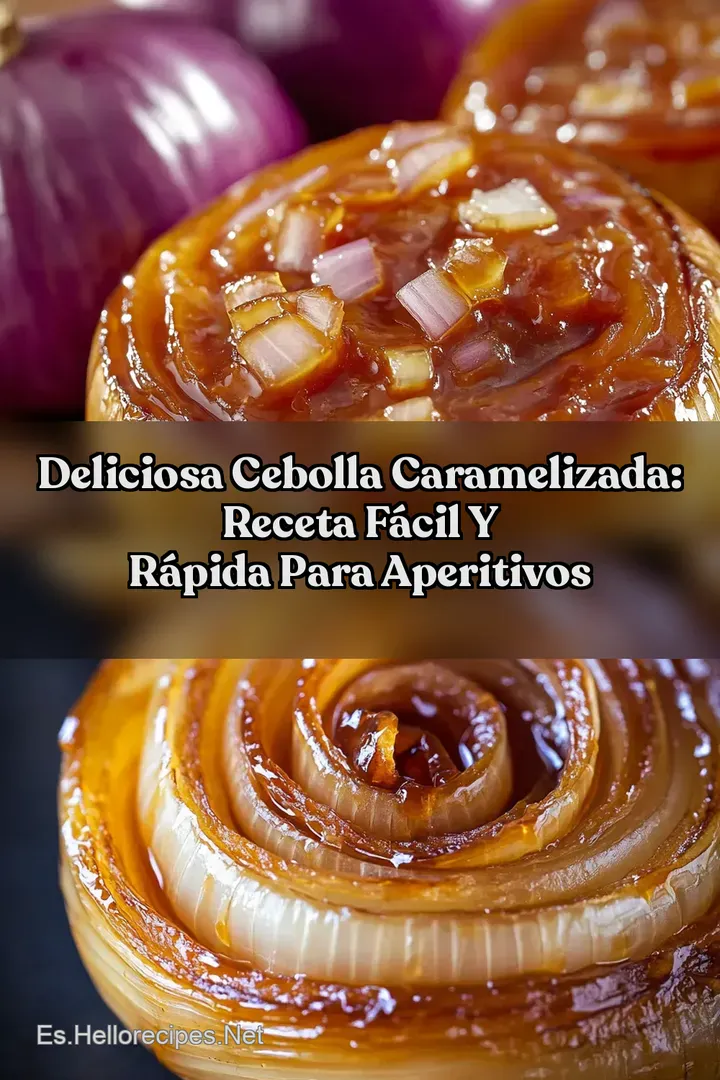 Deliciosa Cebolla Caramelizada: Receta F&aacute;cil y R&aacute;pida para Aperitivos
