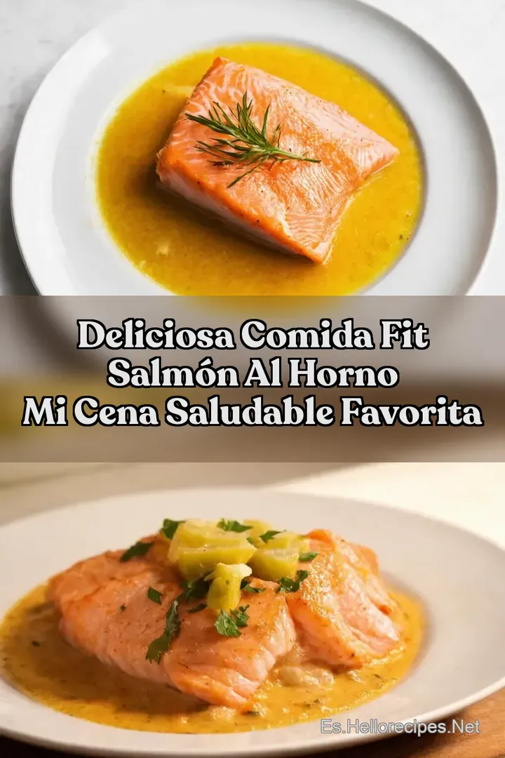Deliciosa Comida Fit Salm&oacute;n al Horno Mi Cena Saludable Favorita