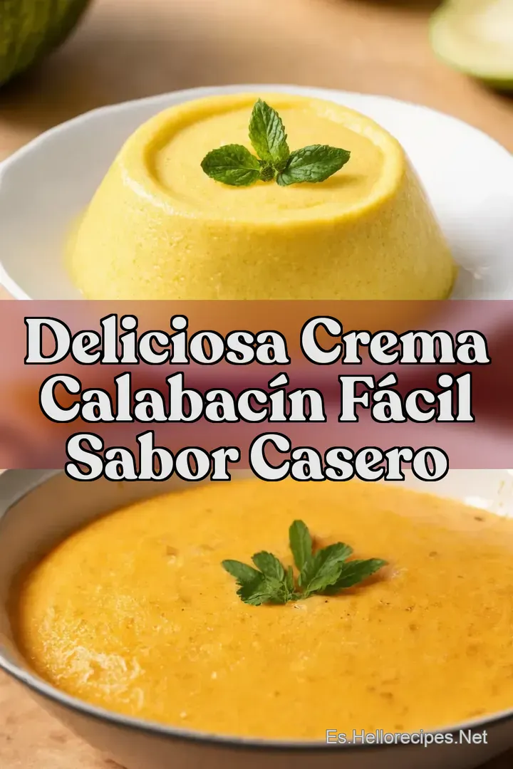 Deliciosa Crema Calabac&iacute;n F&aacute;cil Sabor Casero