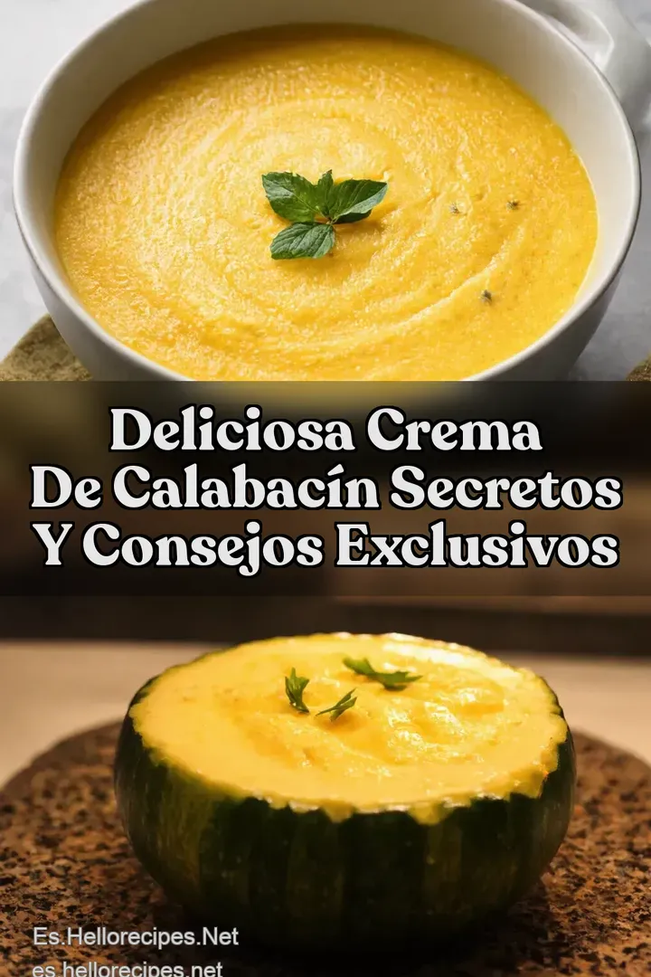 Deliciosa Crema de Calabac&iacute;n Secretos y Consejos Exclusivos
