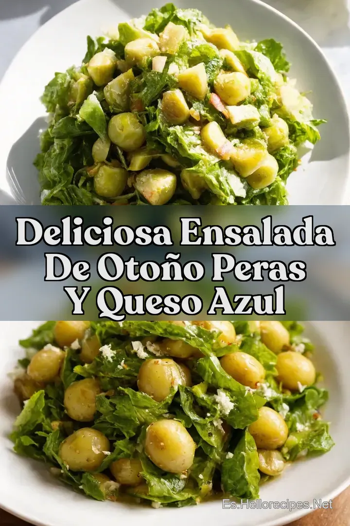 Deliciosa Ensalada de Oto&ntilde;o Peras y Queso Azul