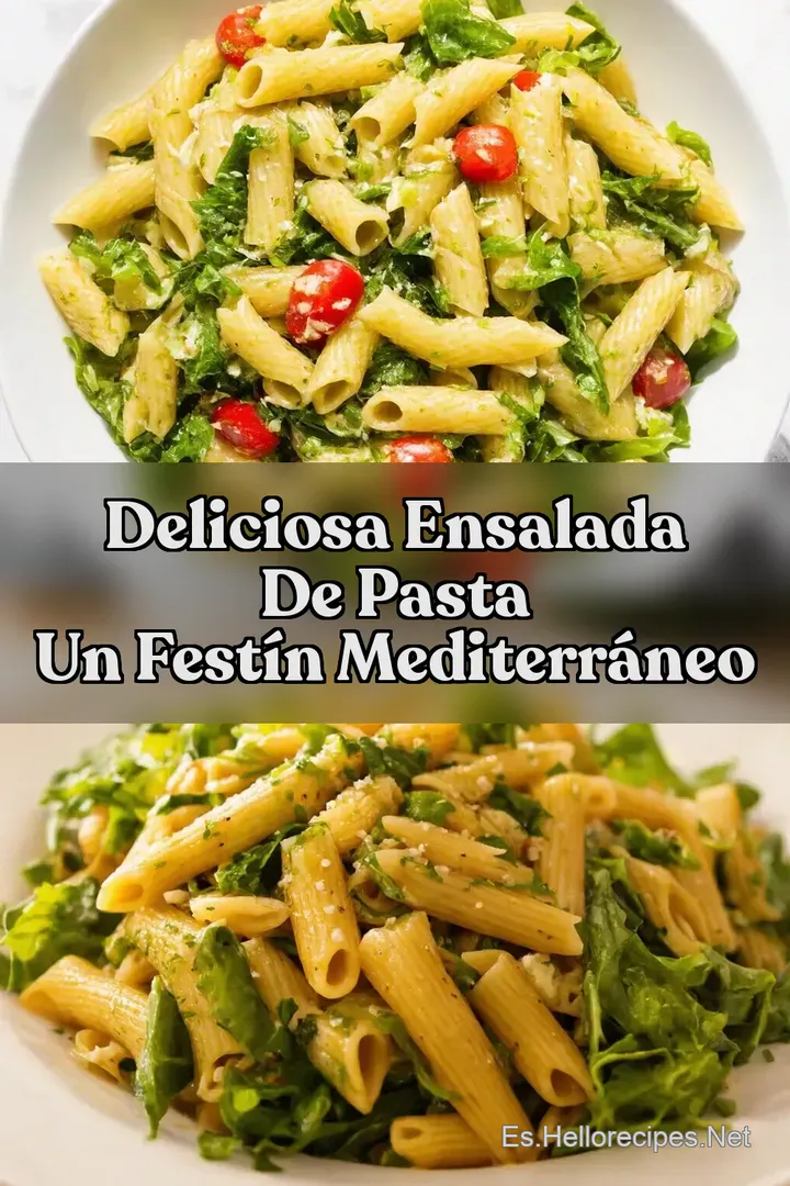 Deliciosa Ensalada de Pasta Un Fest&iacute;n Mediterr&aacute;neo
