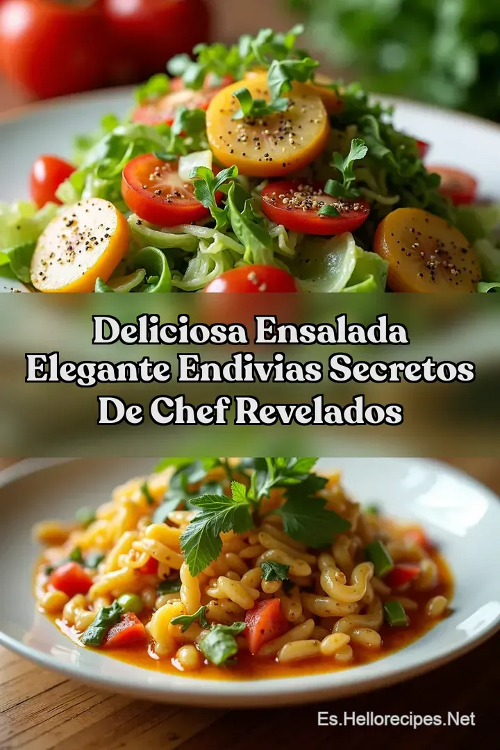 Deliciosa Ensalada Elegante Endivias Secretos De Chef Revelados